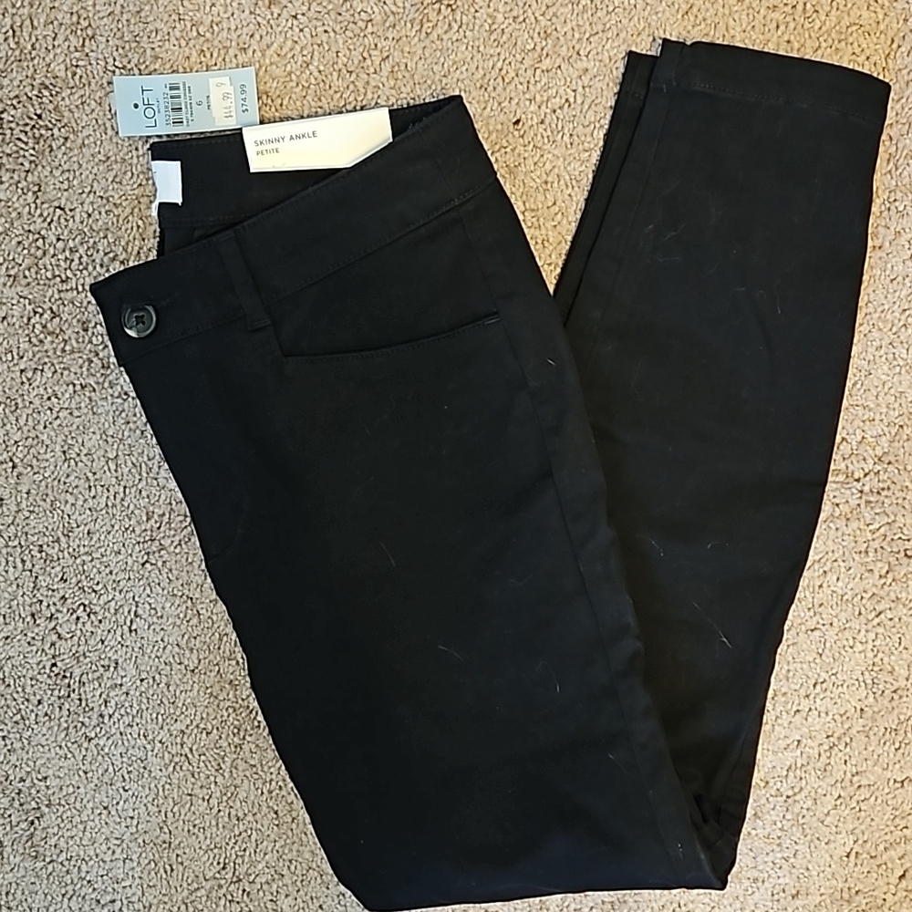 Loft skinny ankle pants 6P NWT